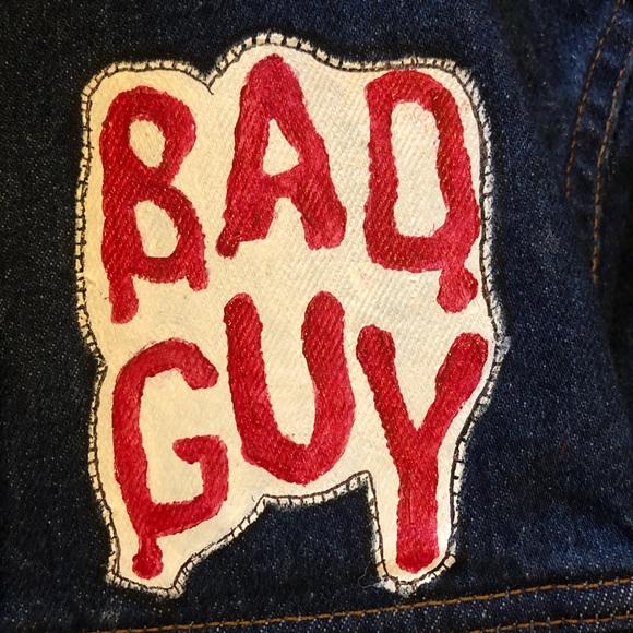 Hand painted Billie Eilish denim jean jacket - Picture 7 of 7